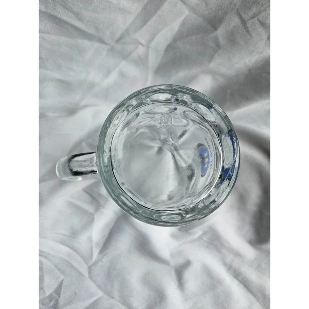 Large HB Hofbrauhaus Munchen 1L Dimpled Glass Beer‎ Stein Mug Heavy Thick